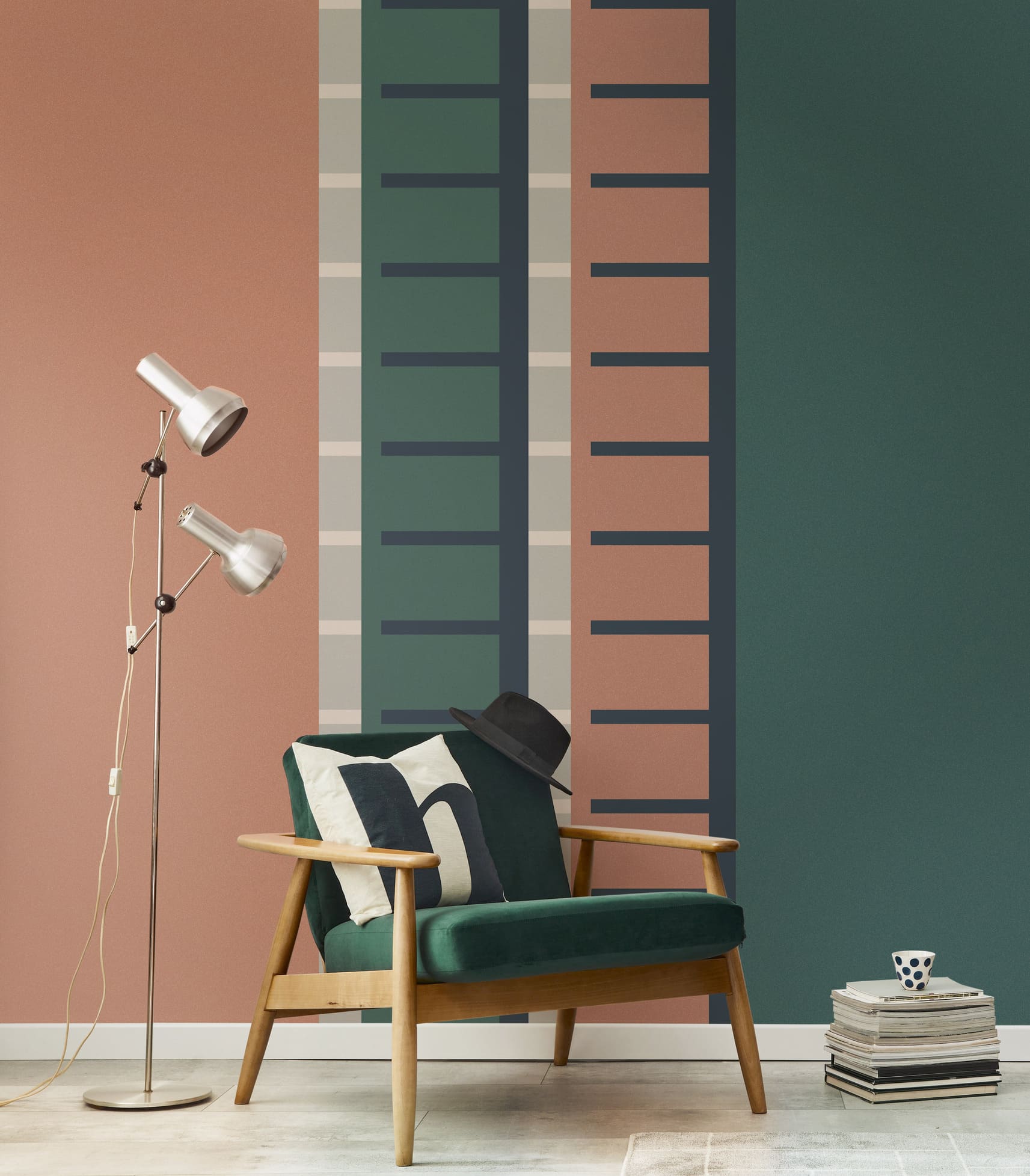 Обои Luna Крафт Карвинг CRF1 005 10,05×1 фото в интерьере